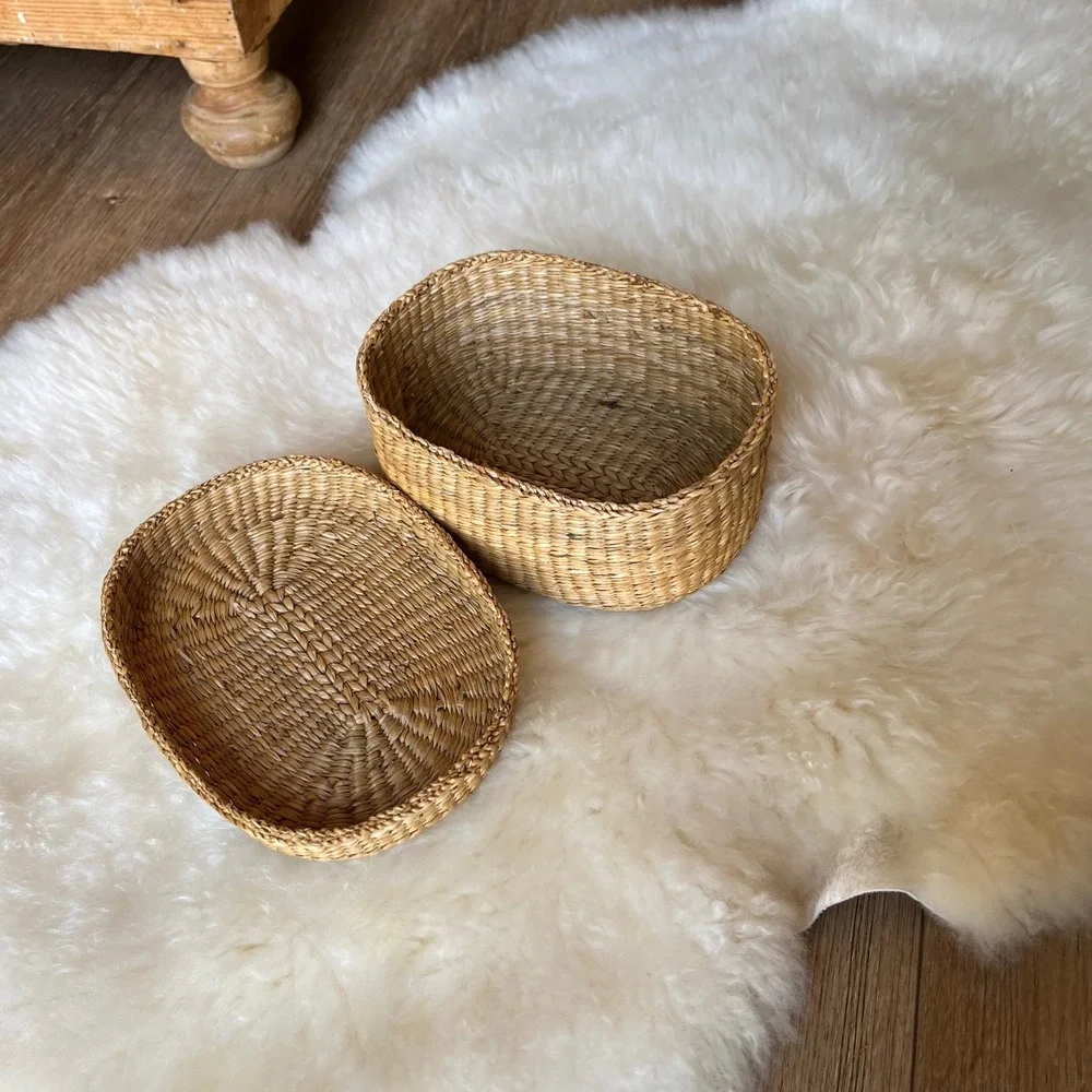 Vintage Lidded Basket